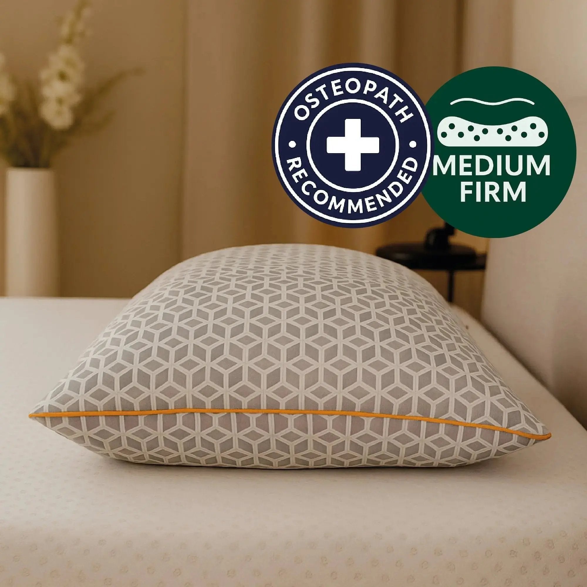 Brightr® Luna Adjustable Memory Foam pillow for neck & shoulder pains