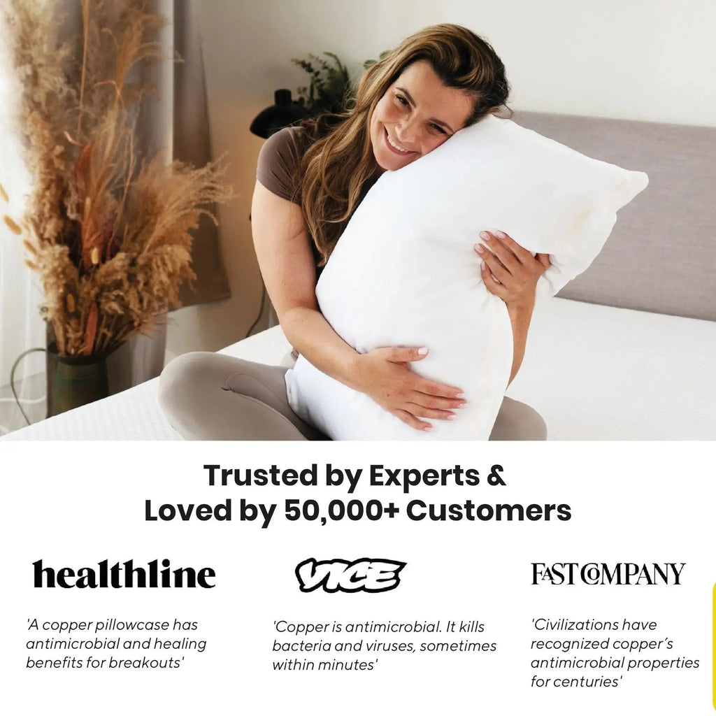 Brightr® Anti-Ageing Copper-Infused Eucalyptus Silk Pillowcase