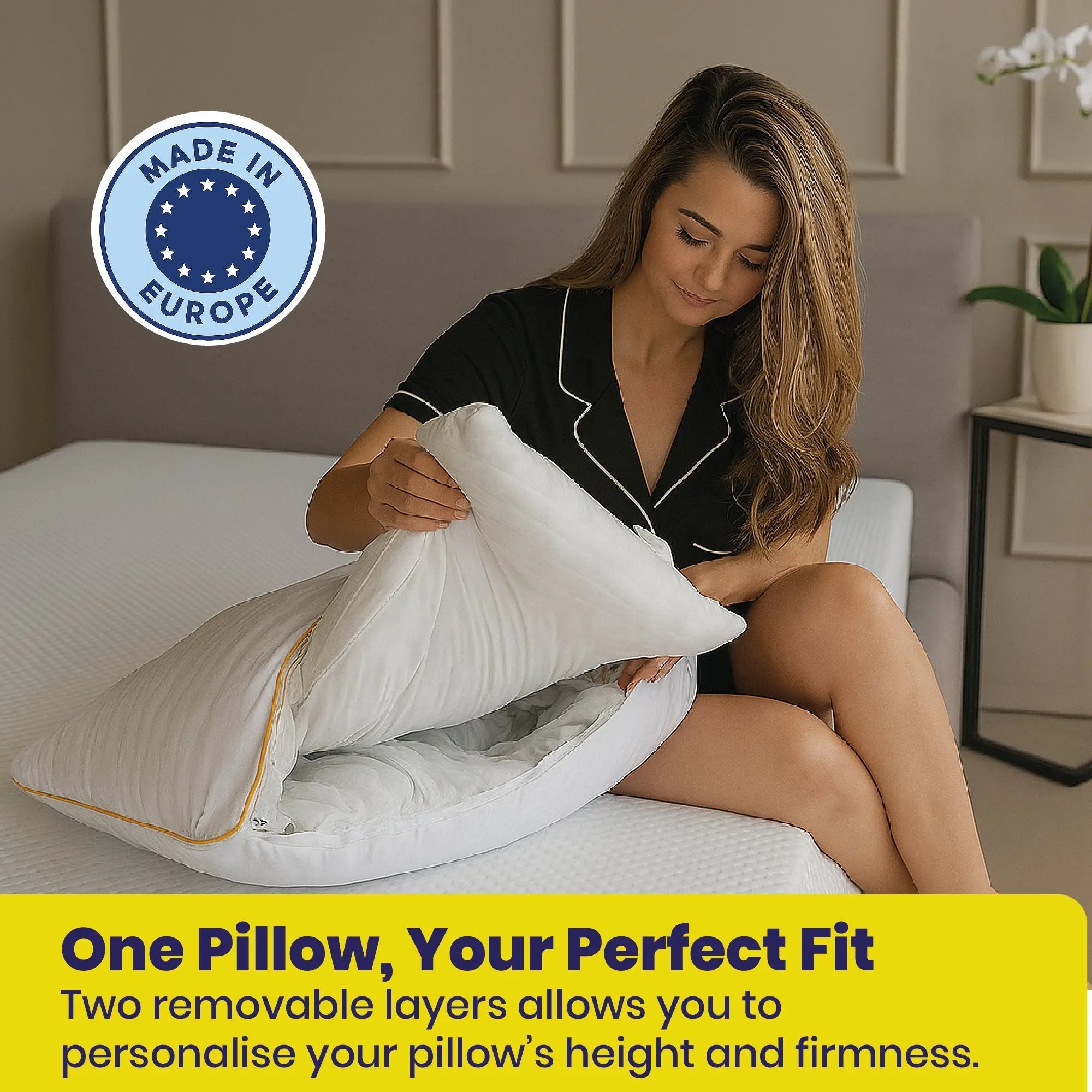 Brightr® Sleep Nox Adjustable pillow double pack