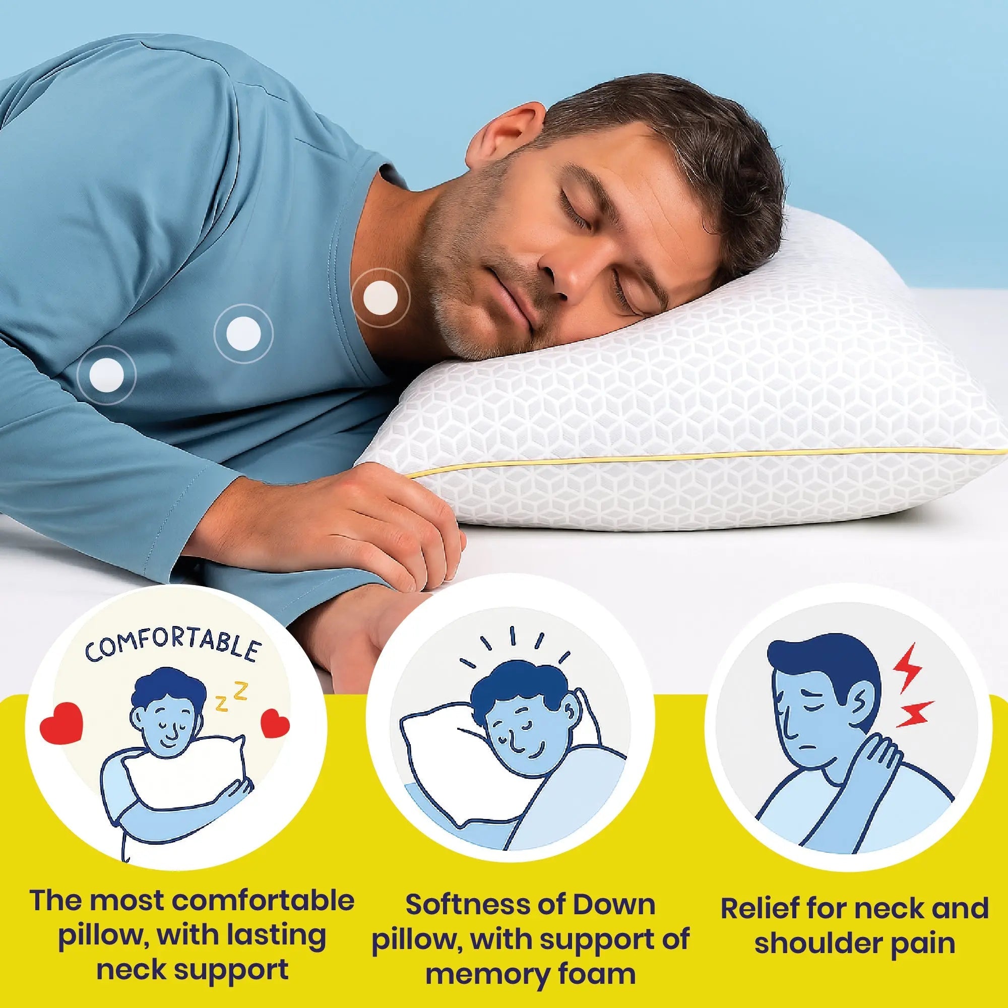 Brightr® Stella Hybrid Adjustable Pillow