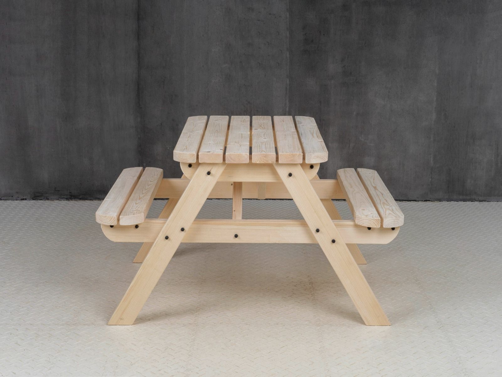 Classic Rounded Pub Style Picnic Bench and Table