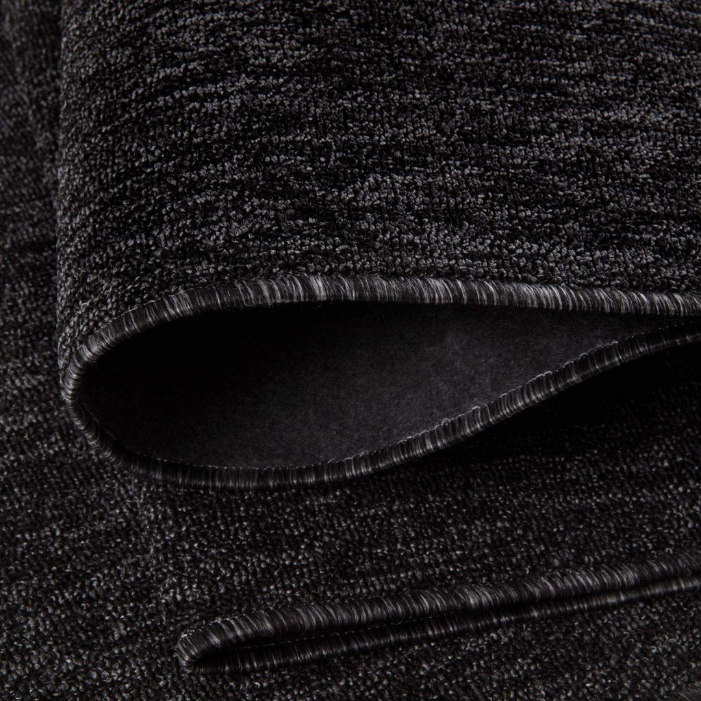 Flex Dark Grey Low Pile Solid  Rug