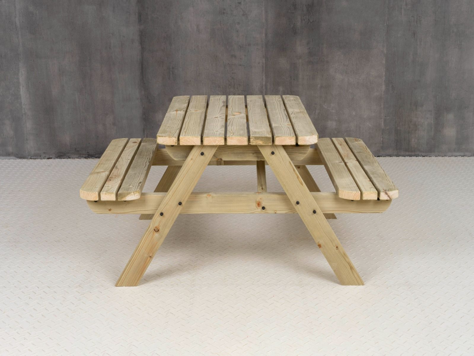 Fortem Rounded Pub Style Picnic Table Benches Set
