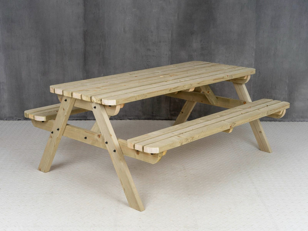 Fortem Rounded Pub Style Picnic Table Benches Set