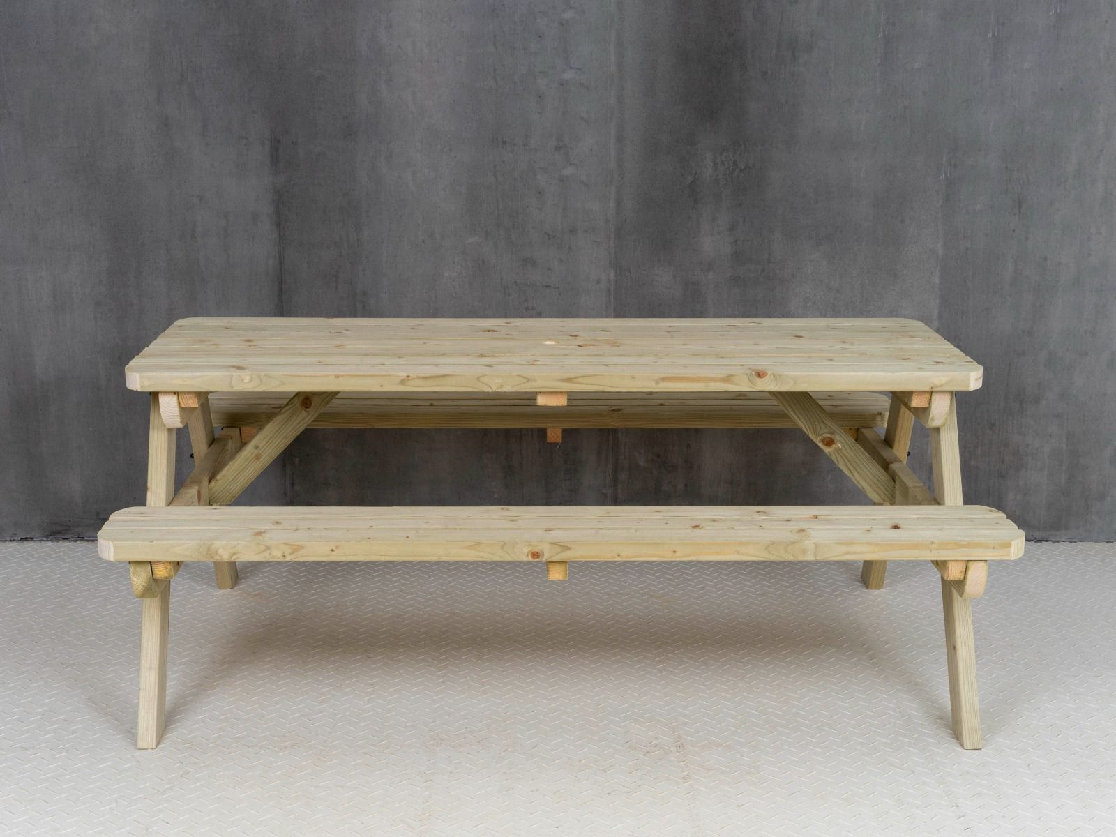 Fortem Rounded Pub Style Picnic Table Benches Set