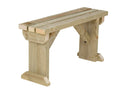 Hollies Wooden Garden Bench, Outdoor Fence Seat