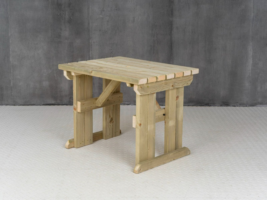 Hollies Wooden Garden Table, Outdoor Picnic Dining Desk