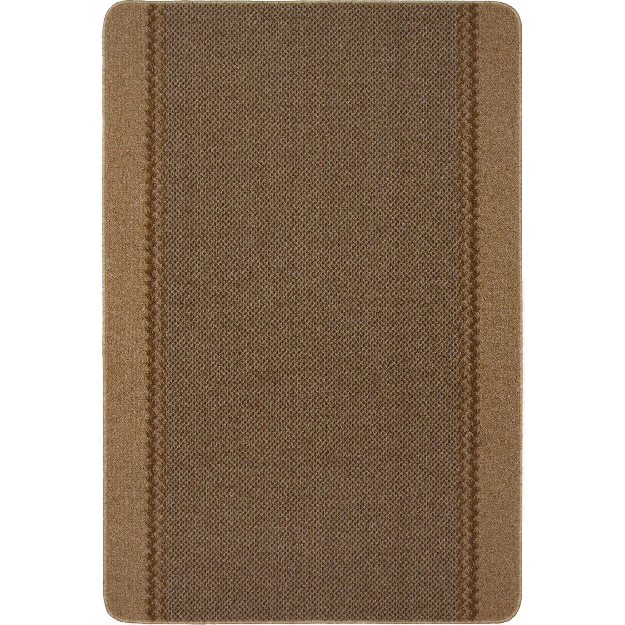 Washable Bordered Beige Rug  | 116B