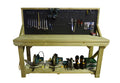 Wooden Pressure Treated Workbench With Peg Board