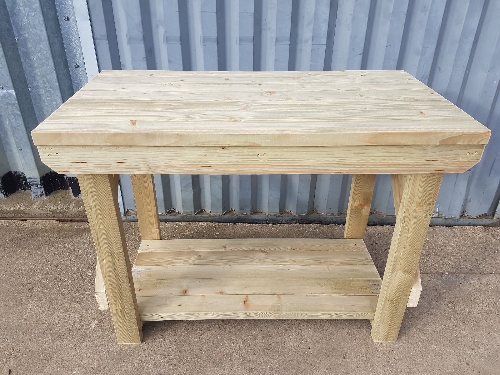 Indoor/outdoor workbench, pressure treated bench