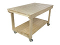 Rotem Wooden Kiln-Dry Workbench Depth-3ft With Wheels