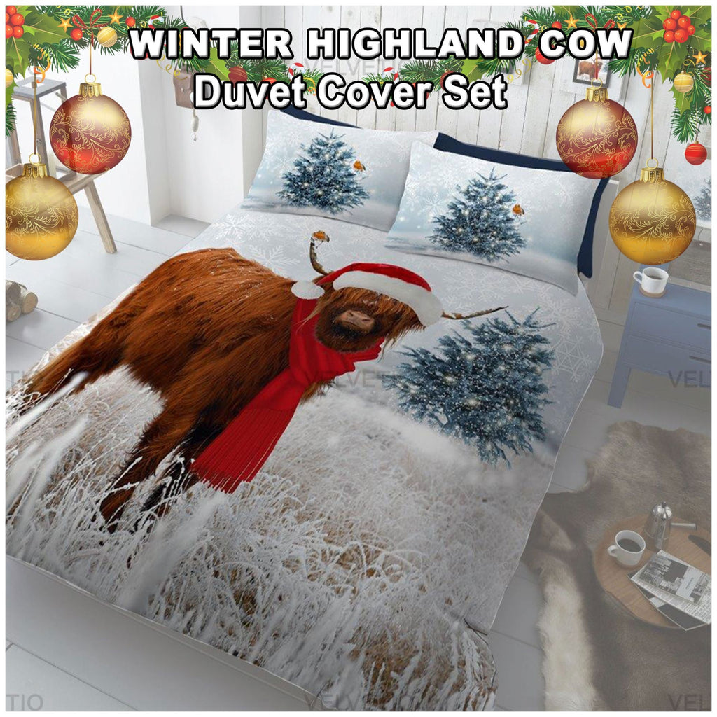 WINTER HIGHLAND COW V2