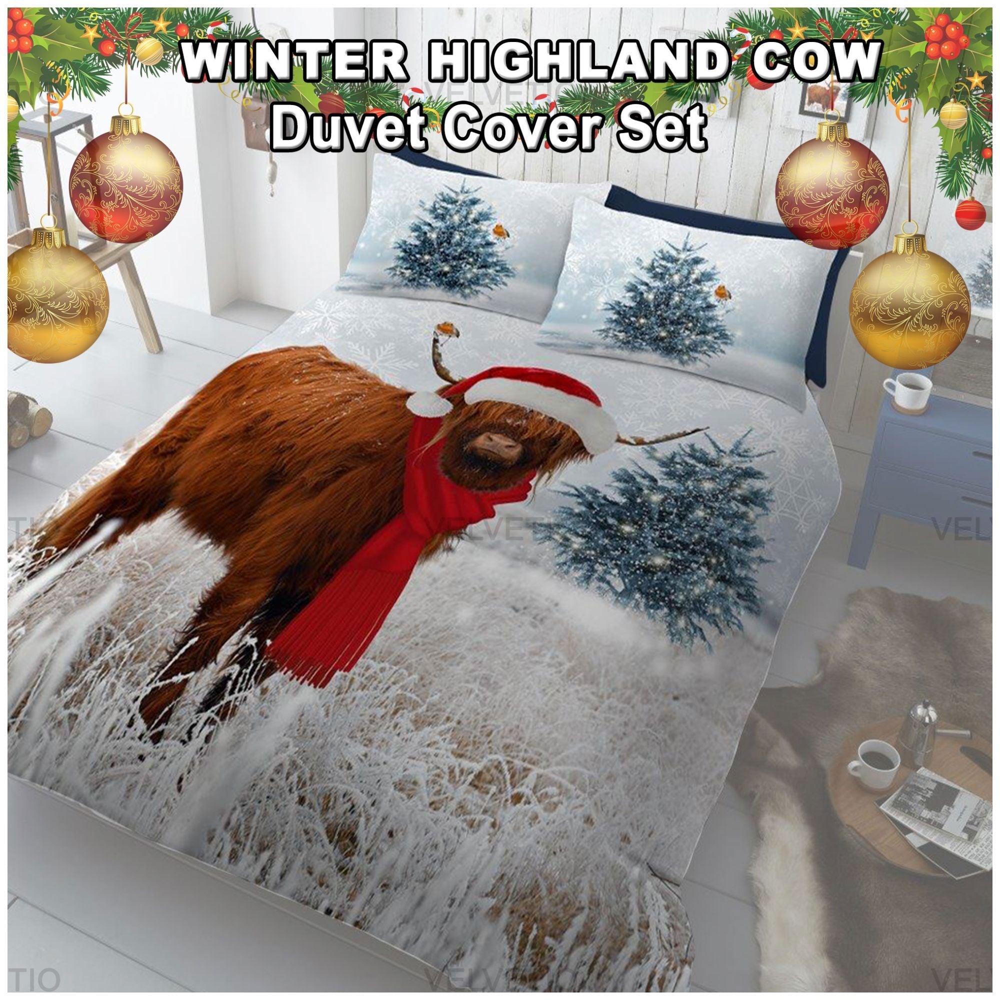 WINTER HIGHLAND COW V2
