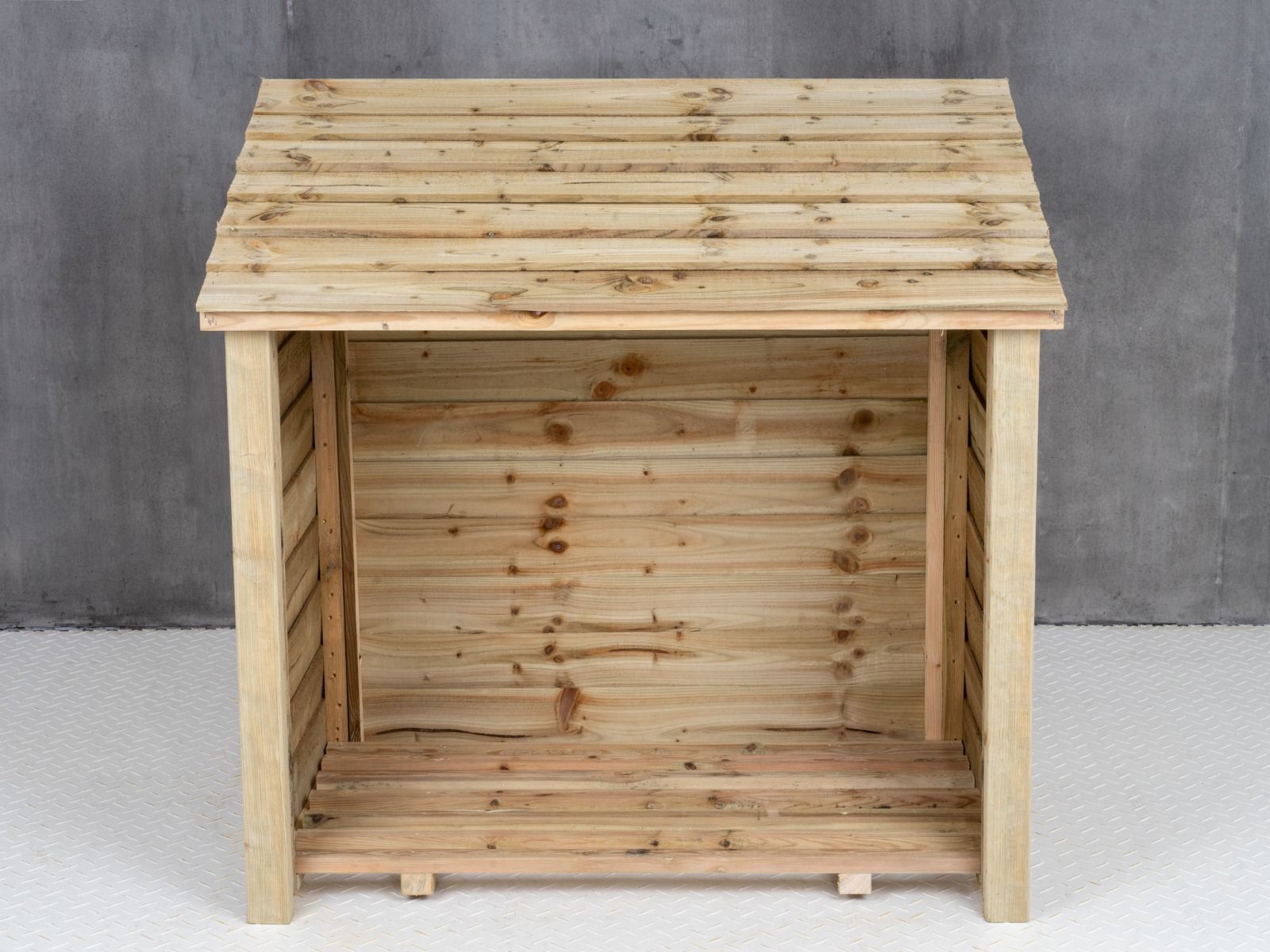 Wooden Log Store (W-119cm, H-118cm, D-71cm)