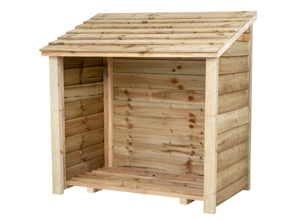 Wooden Log Store (W-119cm, H-118cm, D-71cm)