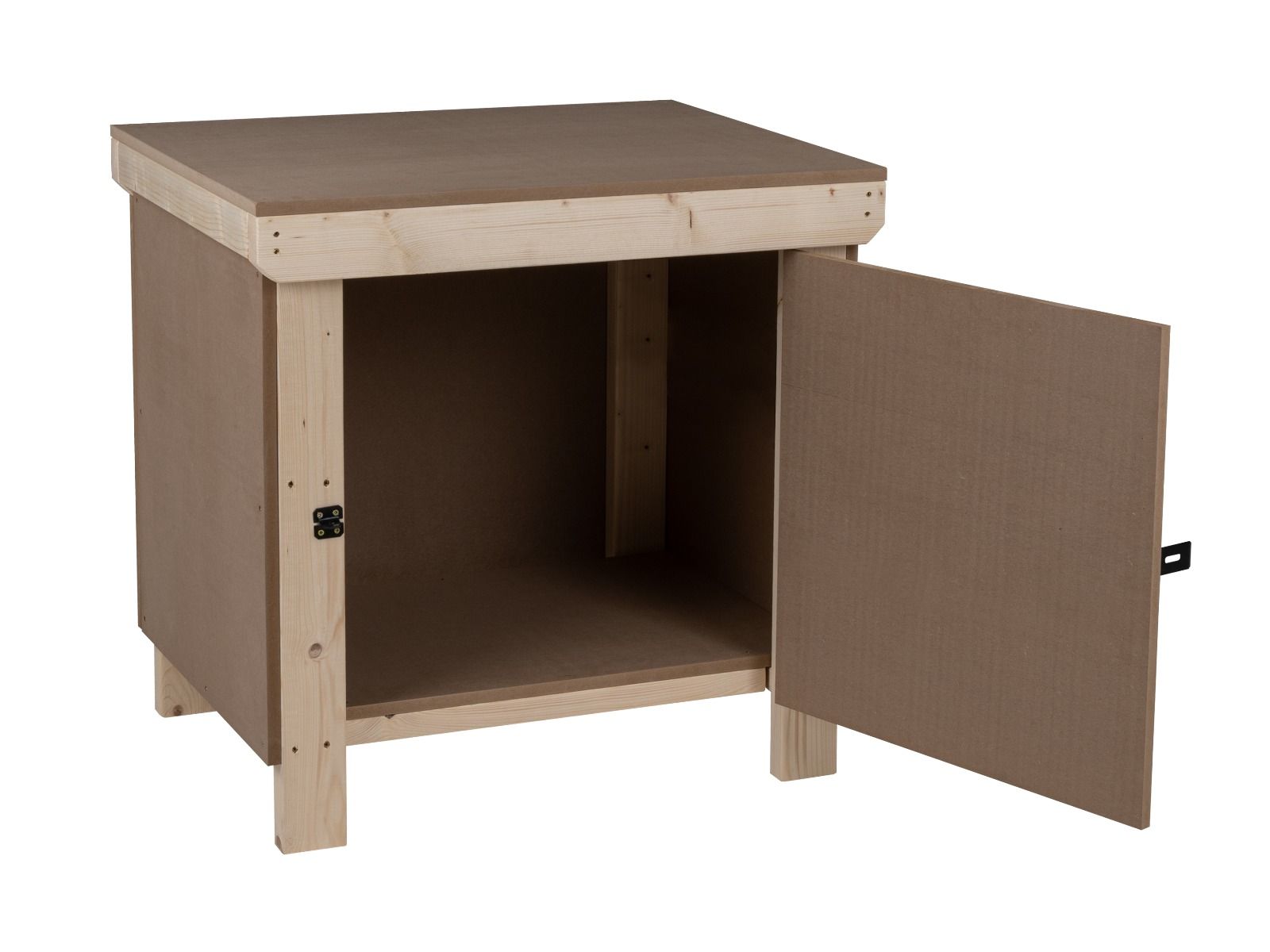 Wooden MDF Top Workbench With Lockable Cupboard (V.9)