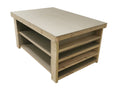 Wooden UniMDF Moisture Resistant Workbench with Extra Shelving Depth-4ft