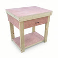 Wooden Eucalyptus hardwood workbench, tool cabinet with drawer (V.1)