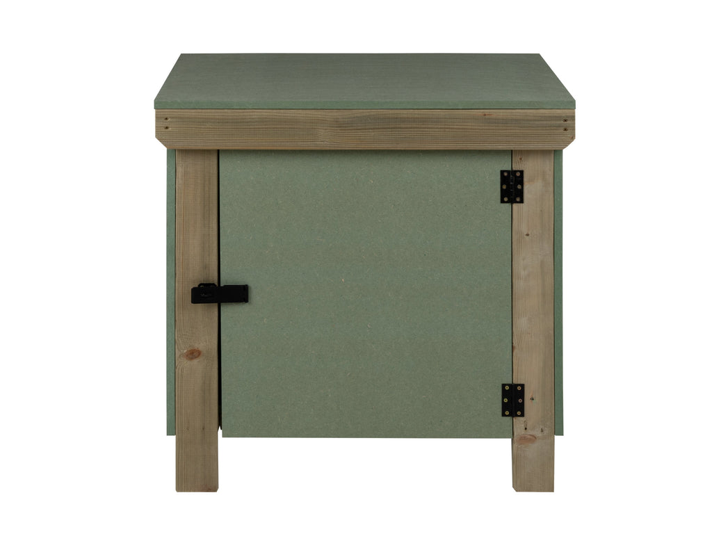 Wooden UniMDF Moisture Resistant Workbench With Lockable Cupboard (V.9)