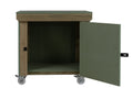 Wooden UniMDF Moisture Resistant Workbench With Lockable Cupboard (V.9) With Wheels