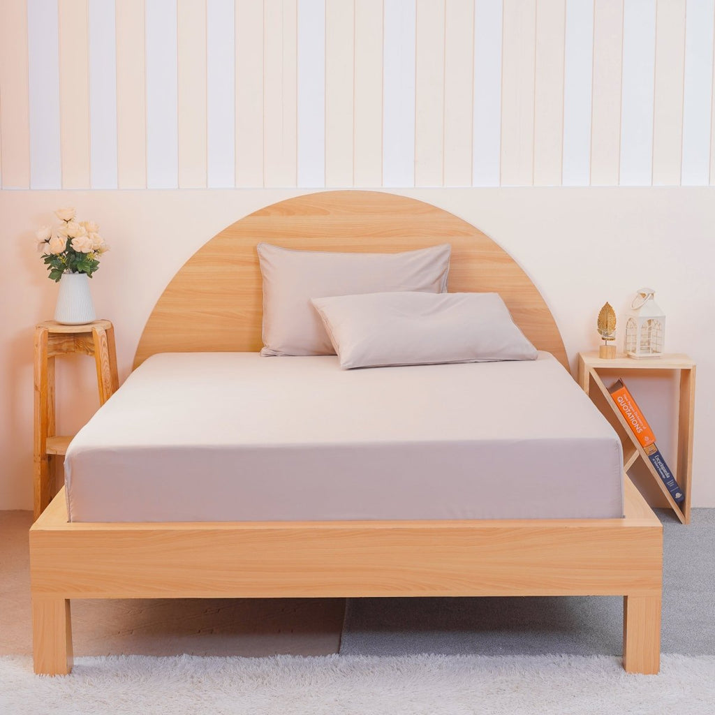 Ackly Bamboo - Beige Fitted Sheet