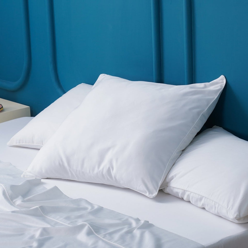 Ackly Bamboo - White Duvet Cover, Fitted Sheet & Pillowcases Set