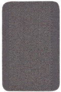 Washable Bordered Dark Grey Rug | 110D