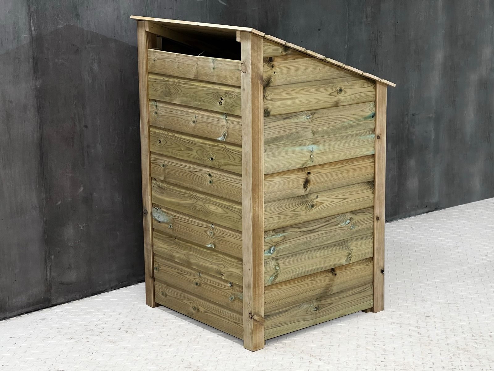 Wooden Premium Tongue/Groove Log Store with Shelf (W-79cm, H-126cm or H-180cm, D-88cm)