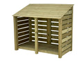 Premium Slatted Wooden Log Store W-146cm, H-126cm or 180cm, D-88cm