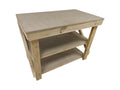 Wooden Workbench 18Mm UniMdf Moisture Resistant Top With Double Shelf