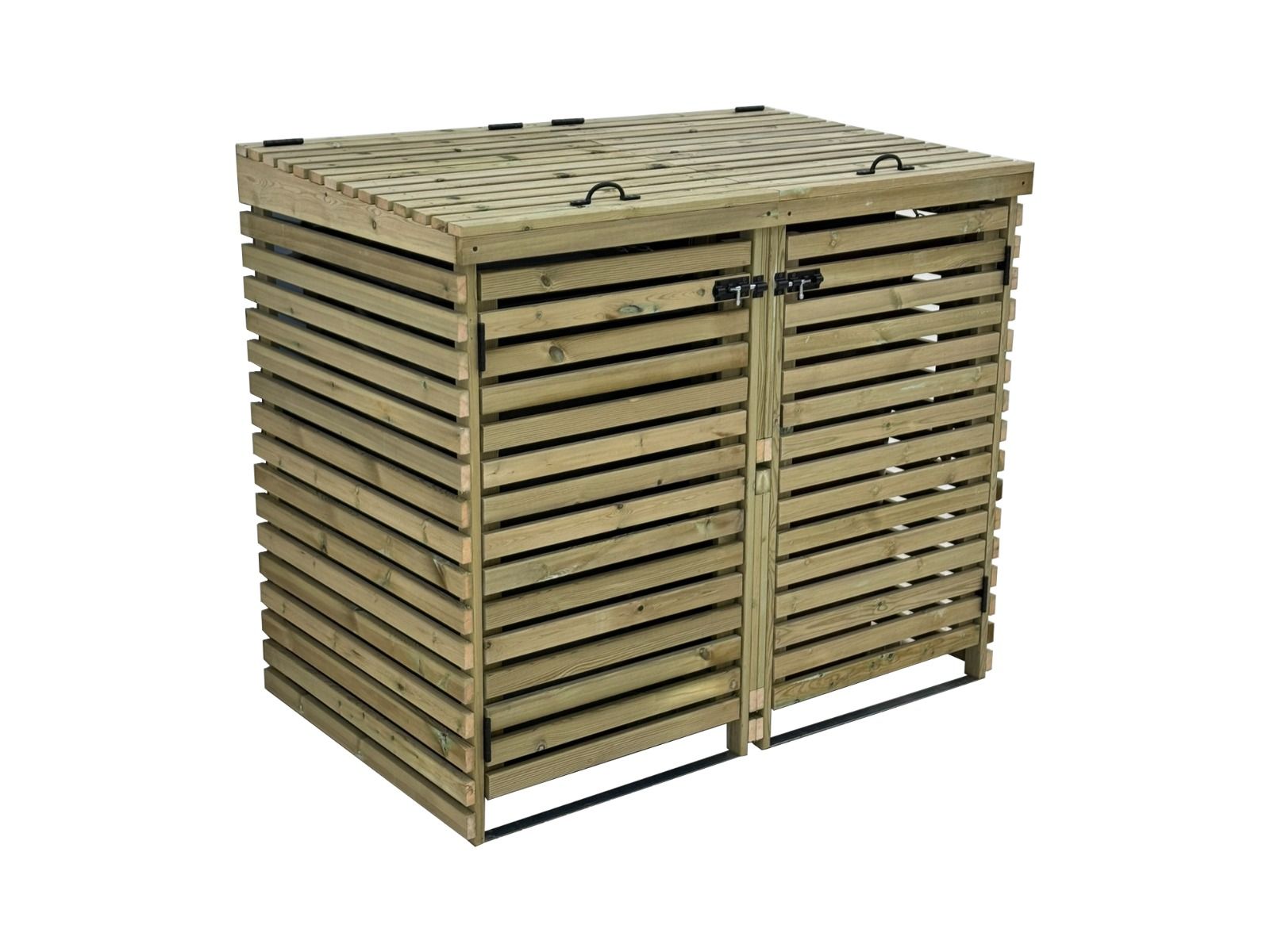 Binhaven Slatted Wheelie Bin Storage Unit