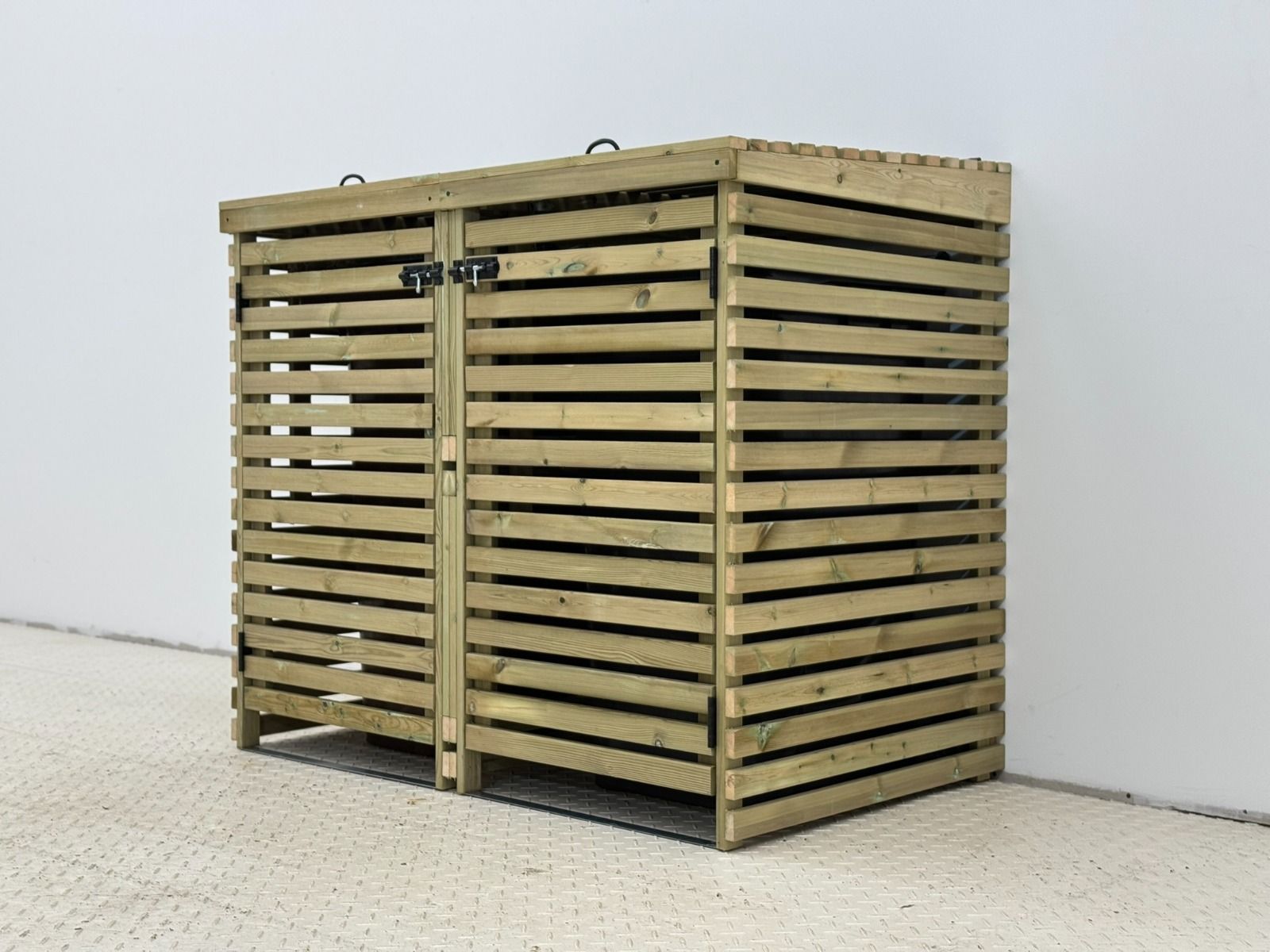 Binhaven Slatted Wheelie Bin Storage Unit