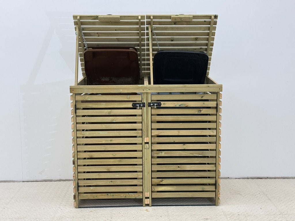 Binhaven Slatted Wheelie Bin Storage Unit