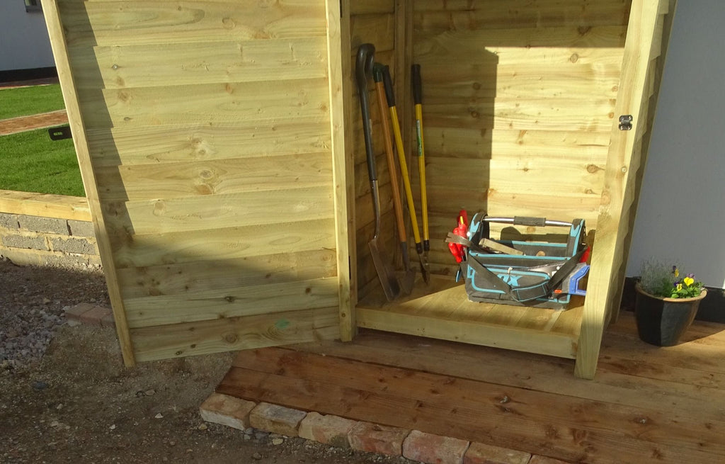 Wooden Garden Tool Storage W-99cm, H-126cm or 180cm, D-88cm