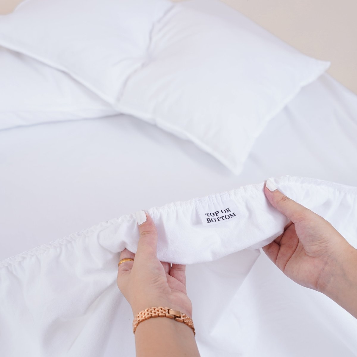 Ella Cotton - White Duvet Cover, Fitted Sheet & Pillowcases Set