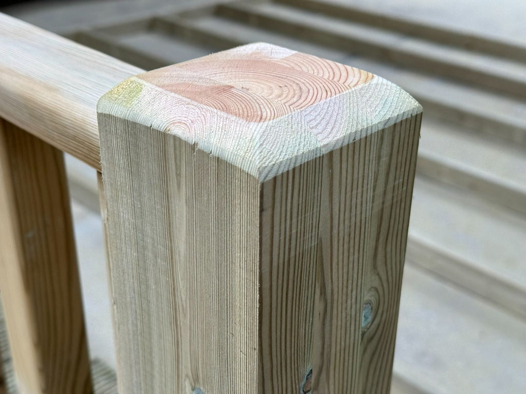 Decking Kit With Three Side Balustrade