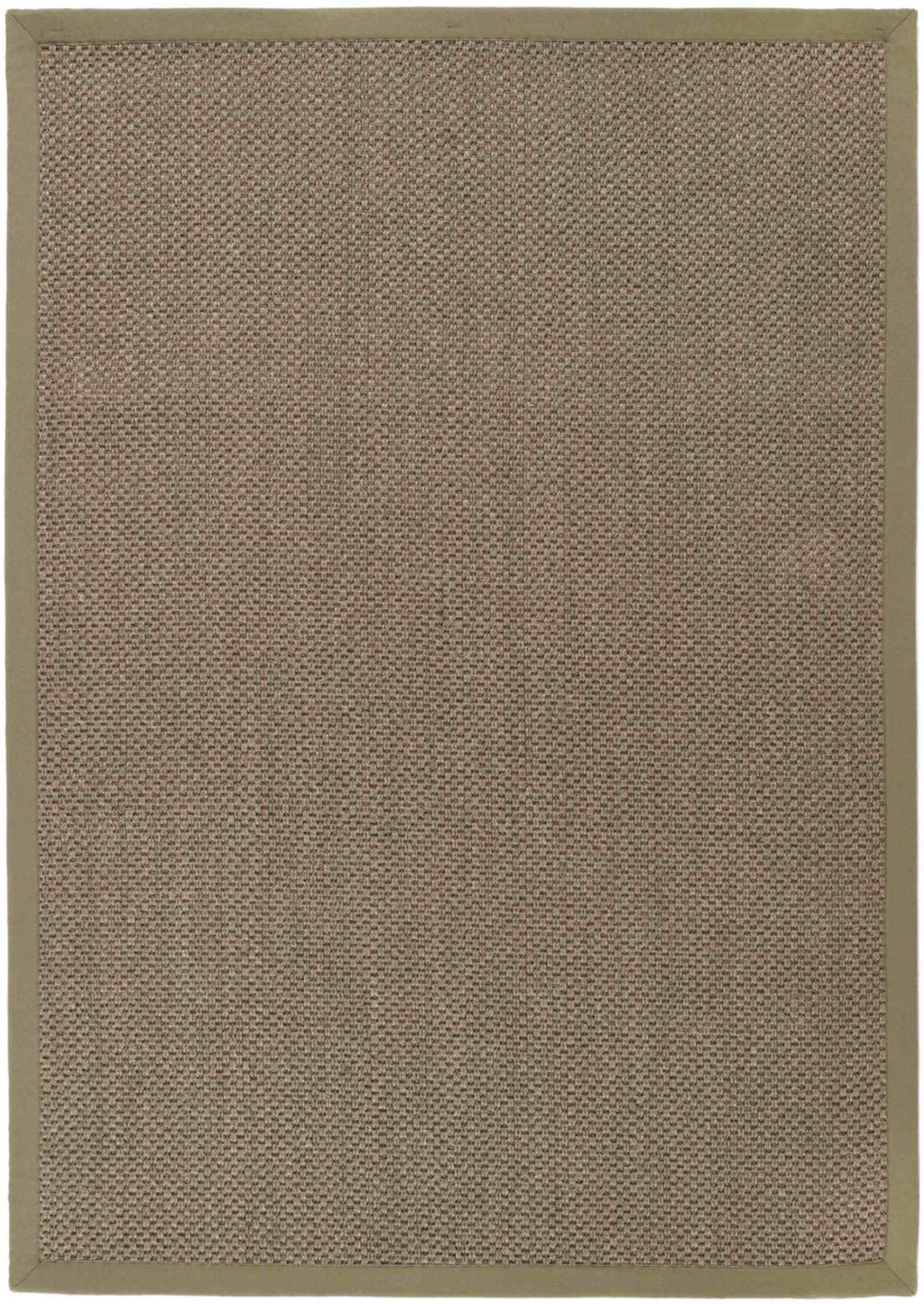 Bordered Sage Green Non-Slip Sisal Rug