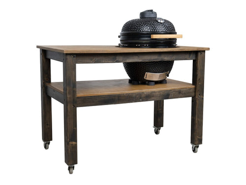 BBQ Space Outdoor Kitchen Islands, for Kamado Egg (Mini Max) Ceramic smoker (1.6m Length, with wheels)