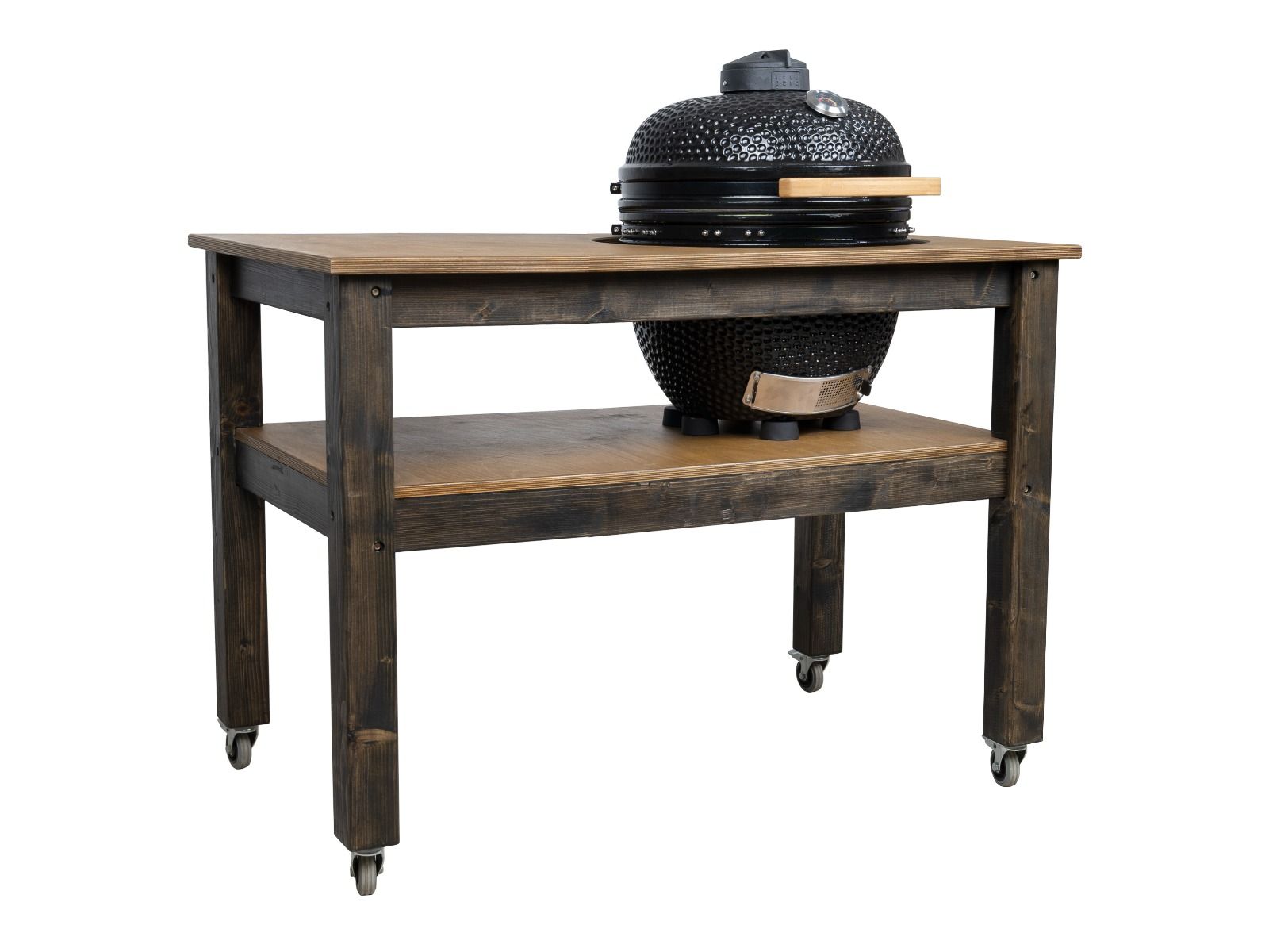 BBQ Space Outdoor Kitchen Islands, for Kamado Joe (Big Joe 3) Ceramic smoker (1.6m Length, with wheels)