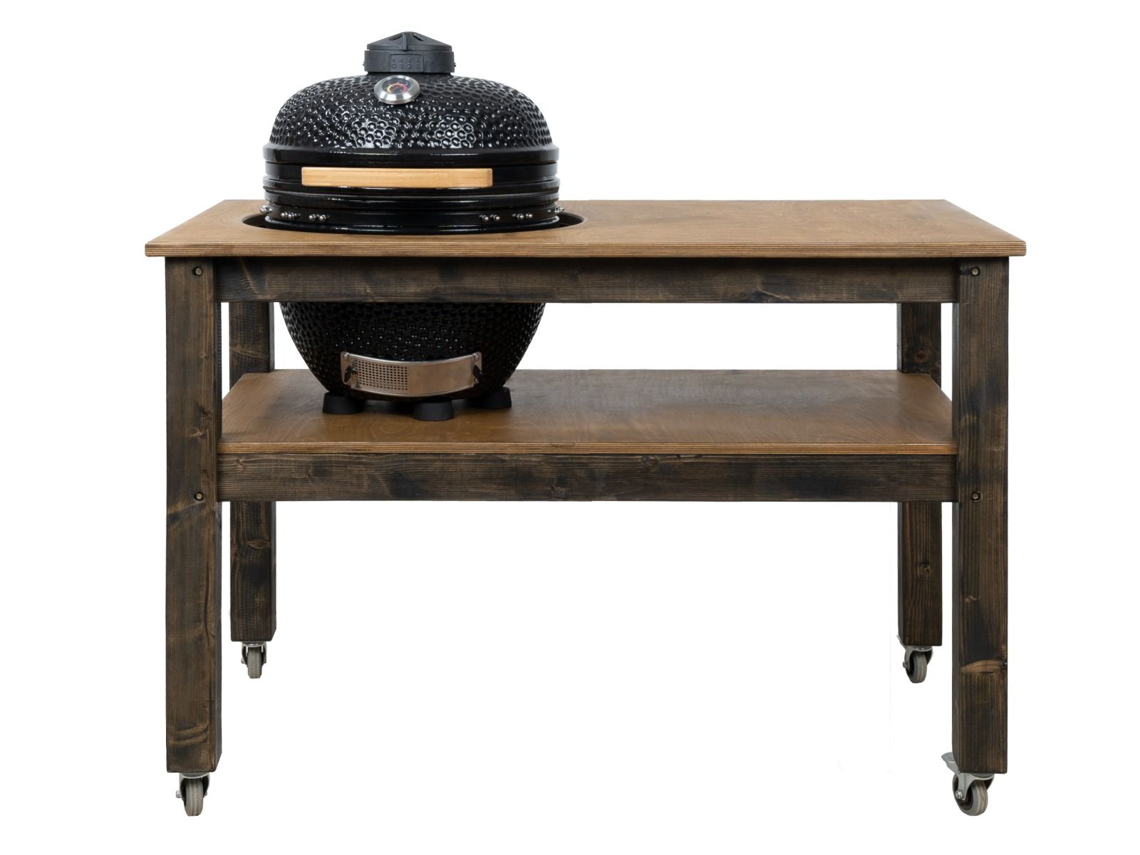 BBQ Space Outdoor Kitchen Islands, for Kamado Bono Media Ceramic smoker (1.6m Length, with wheels)