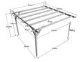 Wall Mounted Wooden Pergola Kit - Longhorn Design