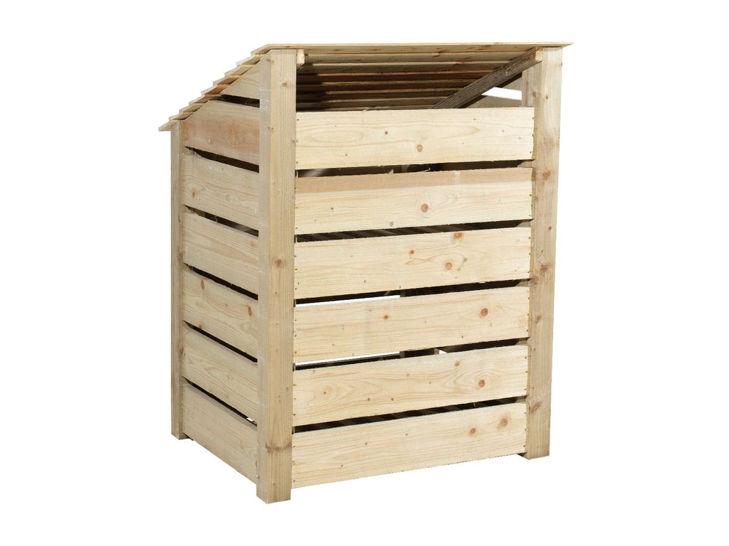 Slatted Wooden Log Store W-99cm, H-126cm Or 180cm, D-88cm