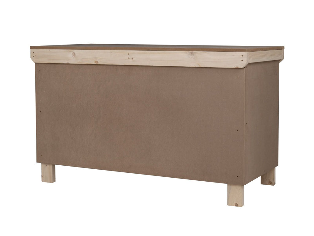 Wooden MDF Top Workbench With Lockable Cupboard (V.9) with double shelf