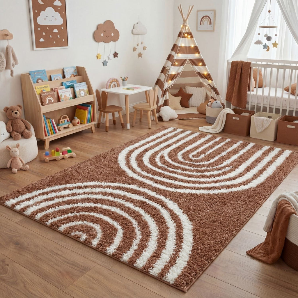 Moodi Shaggy Terra Tawny Rug