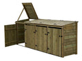 Premium Tongue and Groove Wooden Wheelie Bin Store