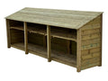 Wooden Premium Tongue/Groove Log Store with Shelf W-335cm, H-126cm or 180cm, D-88cm