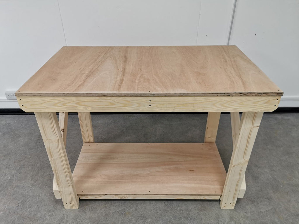 Wooden Workbench 18mm Eucalyptus Hardwood Top Work Station