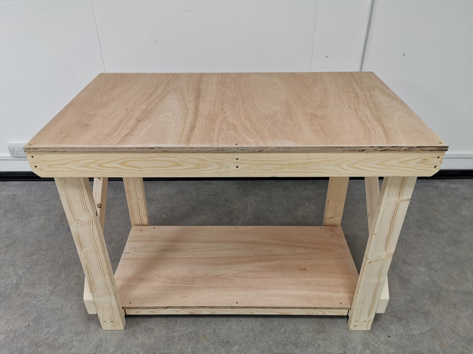 Wooden Workbench 18mm Eucalyptus Hardwood Top Work Station