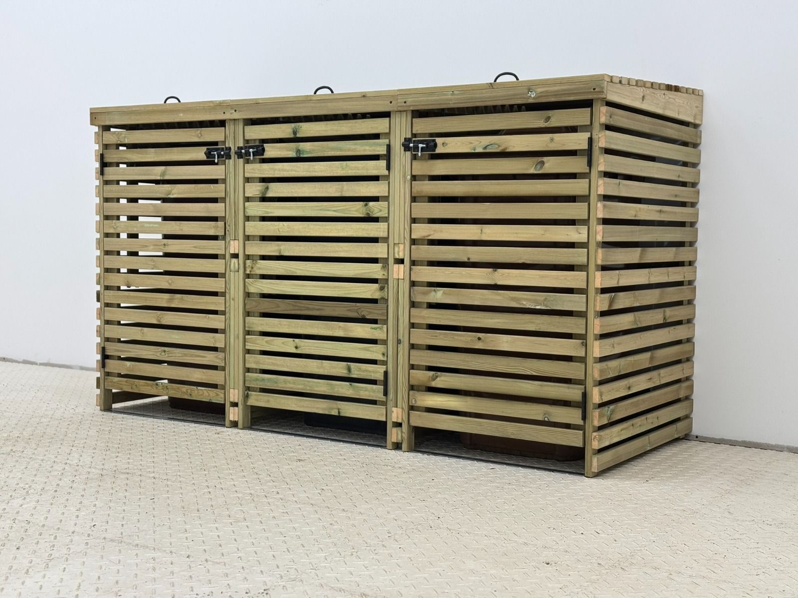 Binhaven Slatted Wheelie Bin Storage Unit