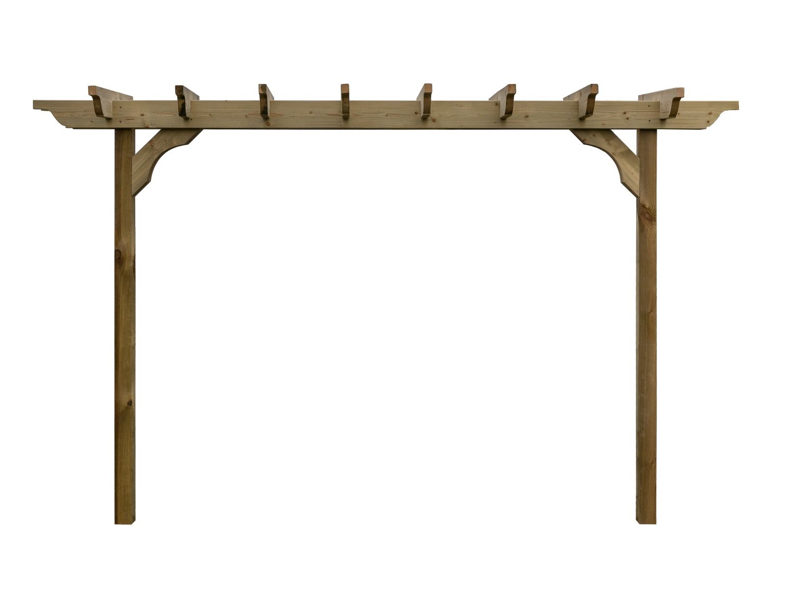 Sculpted Double Beam Pergola, Plant Climbing Arbour - Sculpted brace